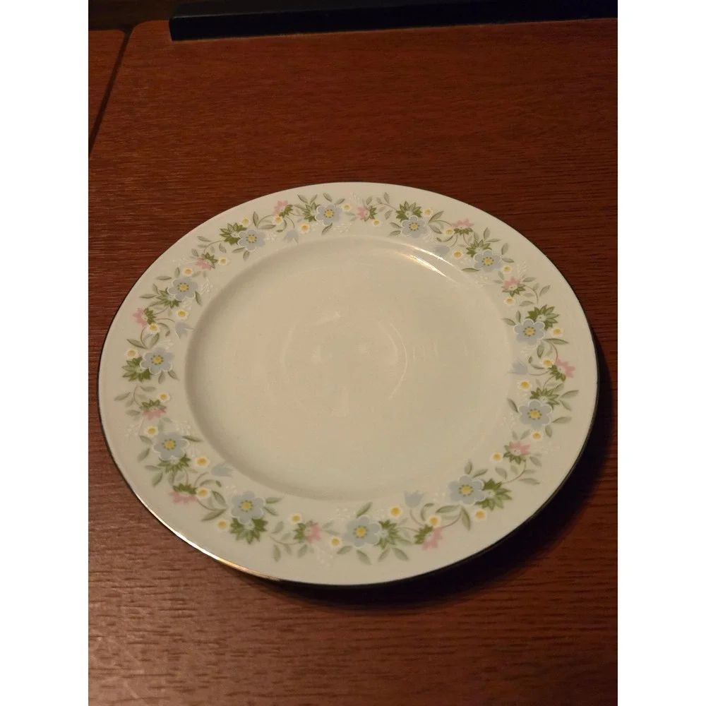Johann Haviland Blue‎ Garland Bread Butter Plates Set of 6 Bavaria Germany China